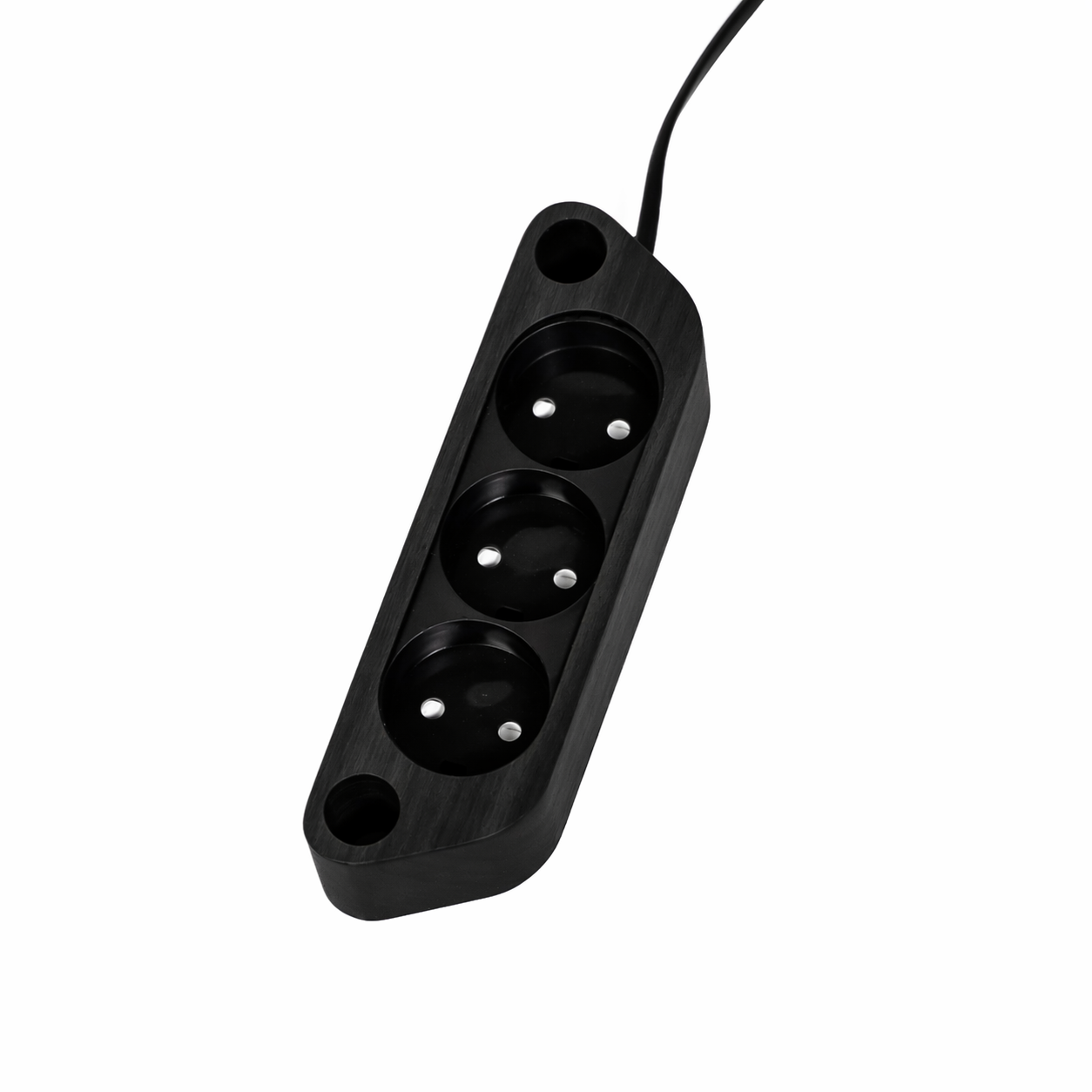 Power strip for TV stands – Walnut