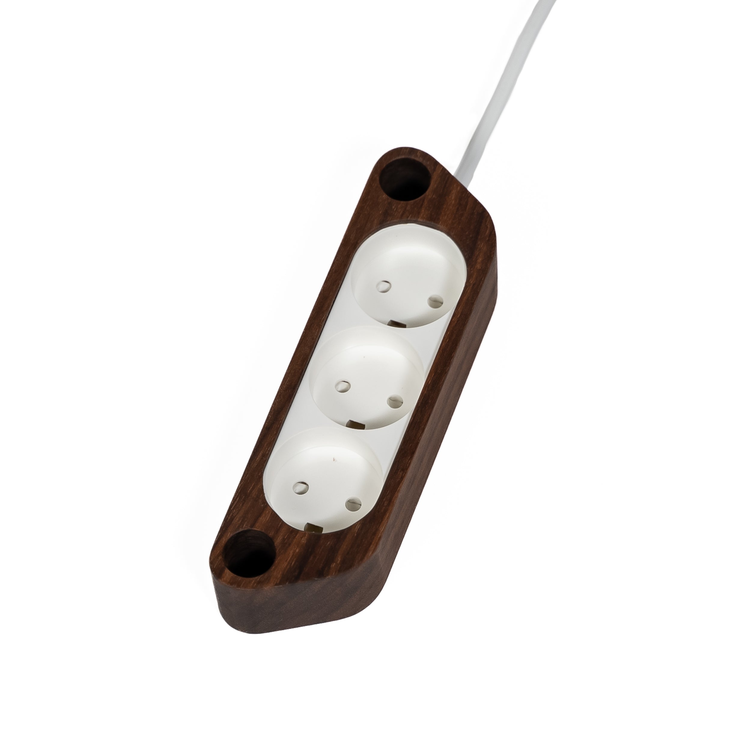 Stekkerdoos - Notenhout (tv-meubel)