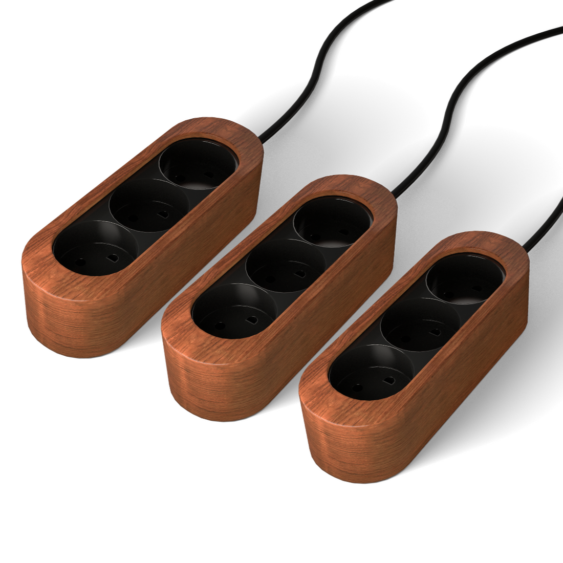 SOCKET - Walnoot (3 stuks)