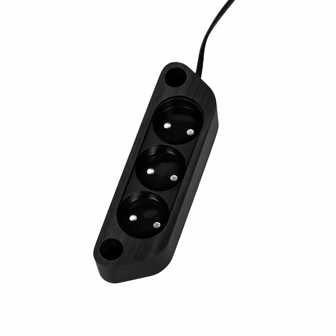 Power strip for TV stands – Walnut