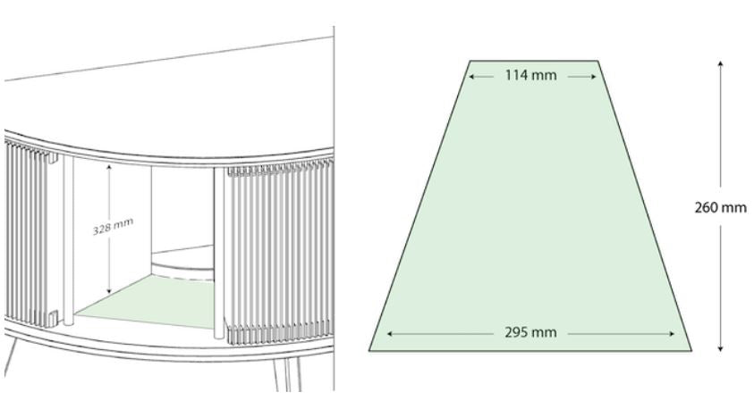 Luidsprekerhoes voor Display LUNA - Eiken