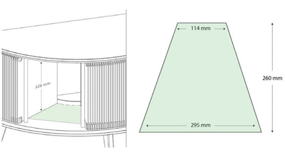 Luidsprekerhoes voor Display LUNA - Eiken