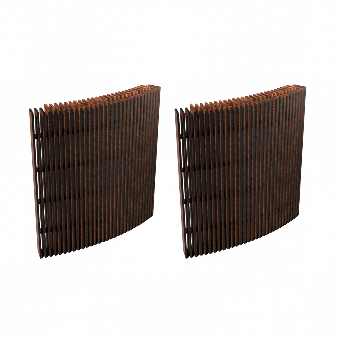 Luidsprekerhoezen voor Display LUNA - Walnoot (2 stuks)