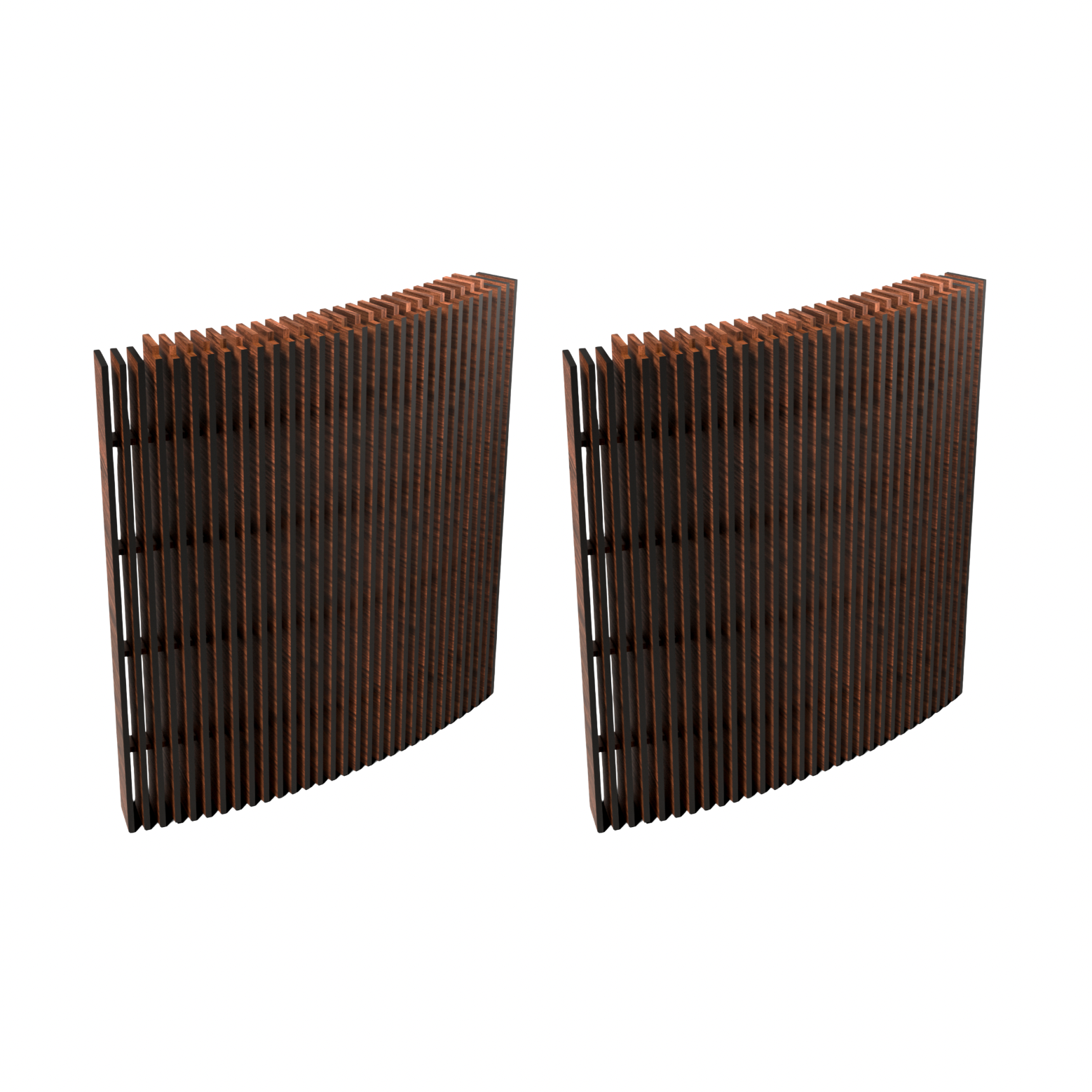 Luidsprekerhoezen voor Display LUNA - Walnoot (2 stuks)